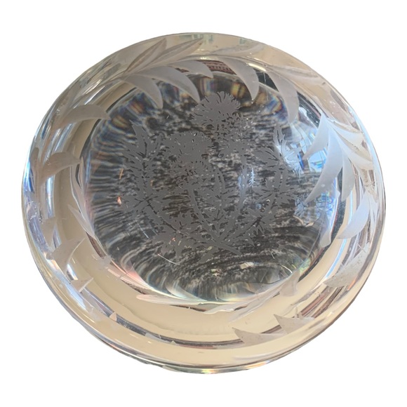 Edinburgh Crystal Paperweight AS IS - Picture 1 of 4